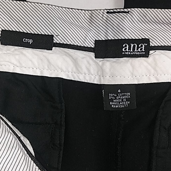 A.N.A. Black Crop Trouser Pant - Picture 8 of 8